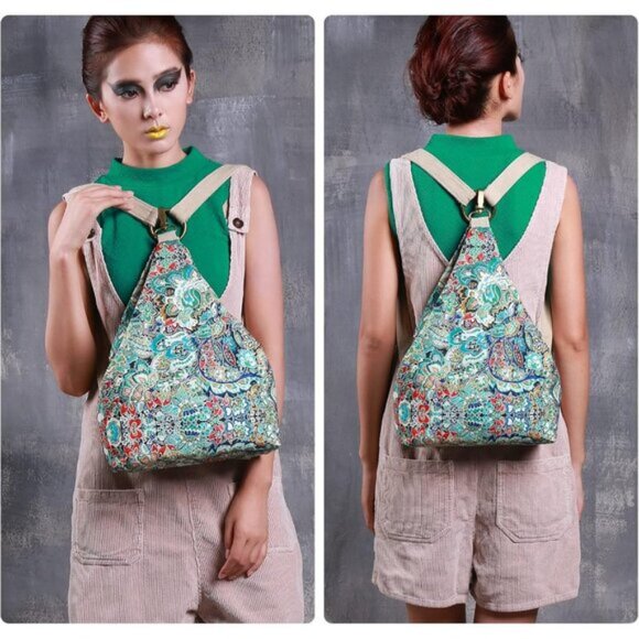 New Small Style Fashion Casual Daypack Backpack Purse for Women - Blue main image 4